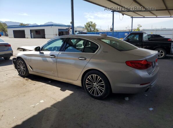 WBAJA9C56JB249337 2018 BMW 5 SERIES Tan Rear left