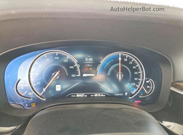 WBAJA9C56JB249337 2018 BMW 5 SERIES Tan Instrument cluster view