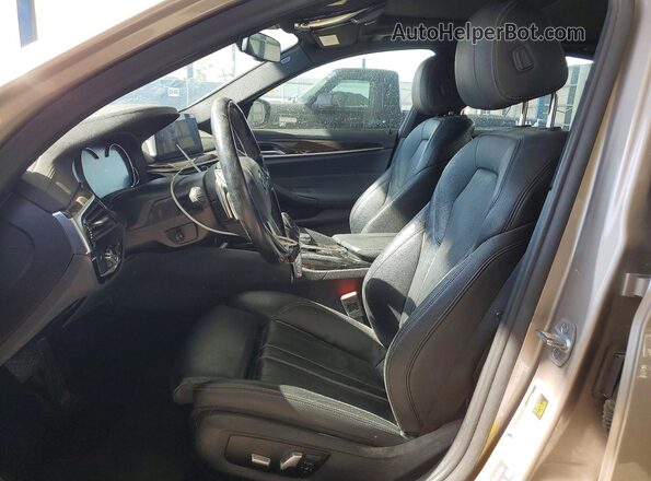 WBAJA9C56JB249337 2018 BMW 5 SERIES Tan Front interior view