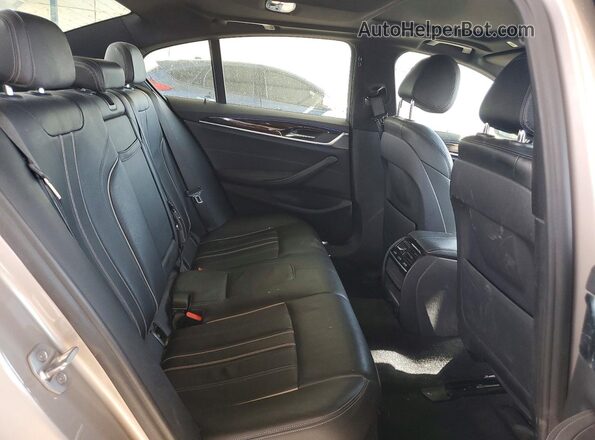 WBAJA9C56JB249337 2018 BMW 5 SERIES Tan Rear seats view