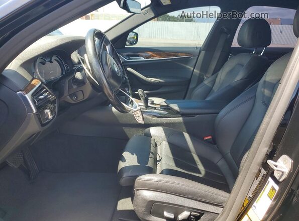 WBAJA9C56KB389521 2019 BMW 5 SERIES Black Front interior view