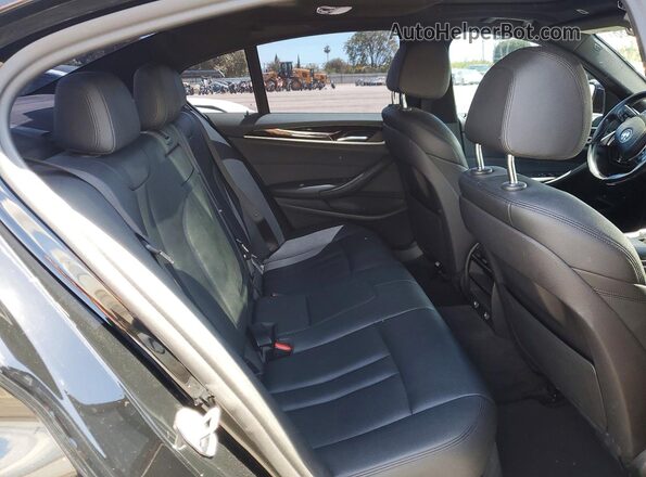 WBAJA9C56KB389521 2019 BMW 5 SERIES Black Rear seats view
