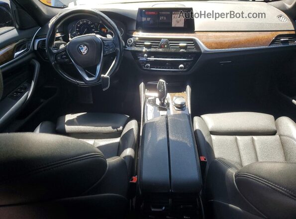 WBAJA9C56KB389521 2019 BMW 5 SERIES Black Dashboard view