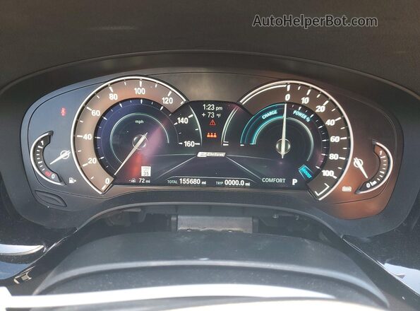 WBAJA9C56KB389521 2019 BMW 5 SERIES Black Instrument cluster view