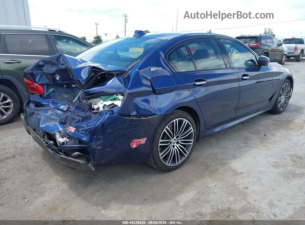WBAJA9C57JB034405 2018 BMW 5 SERIES Dark Blue Tył prawy
