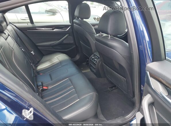 WBAJA9C57JB034405 2018 BMW 5 SERIES Dark Blue Widok naklejki z numerem VIN