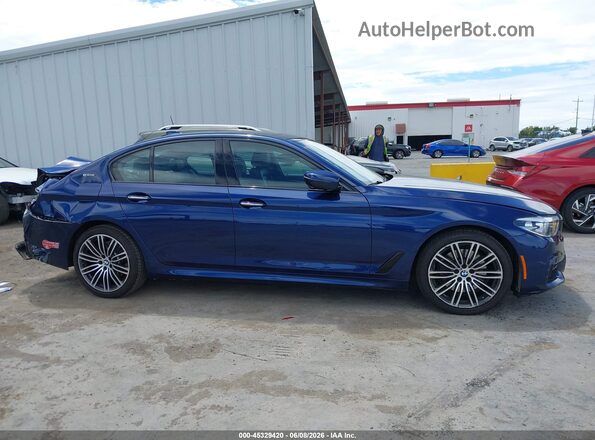 WBAJA9C57JB034405 2018 BMW 5 SERIES Dark Blue Widok wnętrza z tyłu