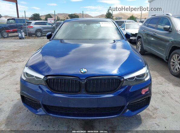WBAJA9C57JB034405 2018 BMW 5 SERIES Dark Blue Widok zestawu wskaźników