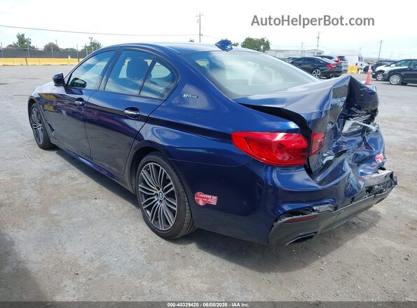 WBAJA9C57JB034405 2018 BMW 5 SERIES Dark Blue Tył lewy