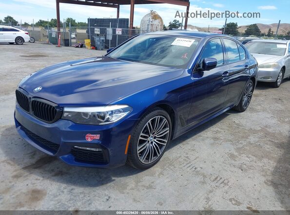 WBAJA9C57JB034405 2018 BMW 5 SERIES Dark Blue Przód lewy