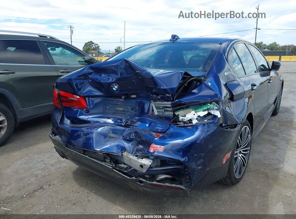 WBAJA9C57JB034405 2018 BMW 5 SERIES Dark Blue Widok z przodu