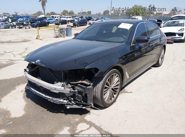 WBAJA9C57JB252232 2018 BMW 5 SERIES Black Передня ліва чверть