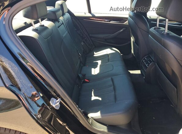 WBAJA9C58KB388466 2019 BMW 5 SERIES Black უკანა სავარძლების ხედი
