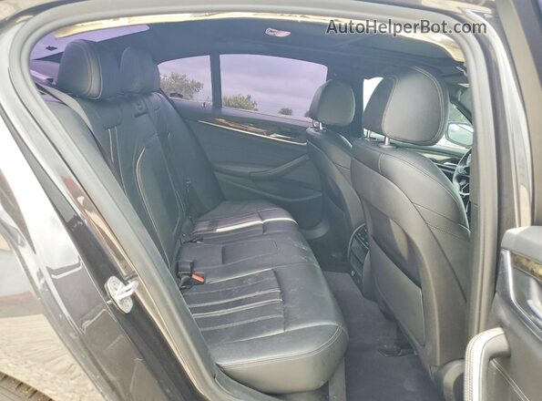 WBAJA9C59JB252880 2018 BMW 5 SERIES Black Rear seats view