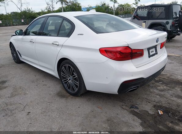 WBAJA9C59JB253303 2018 BMW 5 SERIES White Trasero izquierdo