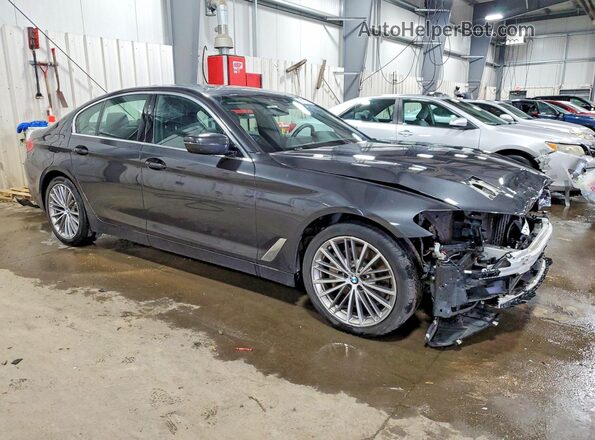 WBAJB1C05LCD36181 2020 BMW 5 SERIES Charcoal წინა მარჯვენა