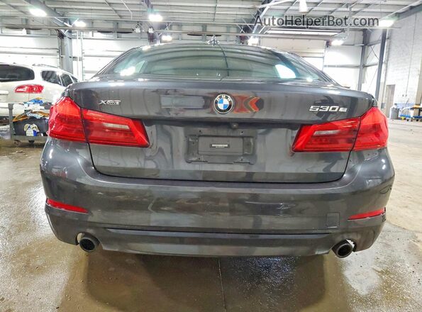 WBAJB1C05LCD36181 2020 BMW 5 SERIES Charcoal უკანა ხედი