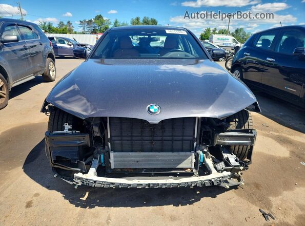 WBAJB1C50KB376827 2019 BMW 5 SERIES Charcoal 