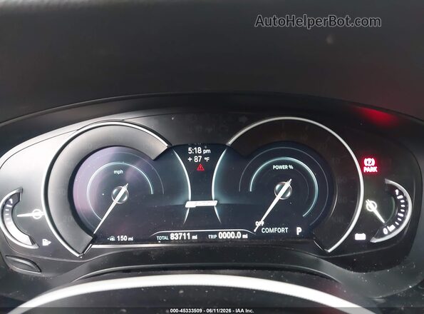 WBAJB1C52JB084062 2018 BMW 5 SERIES Белый Вид задних сидений
