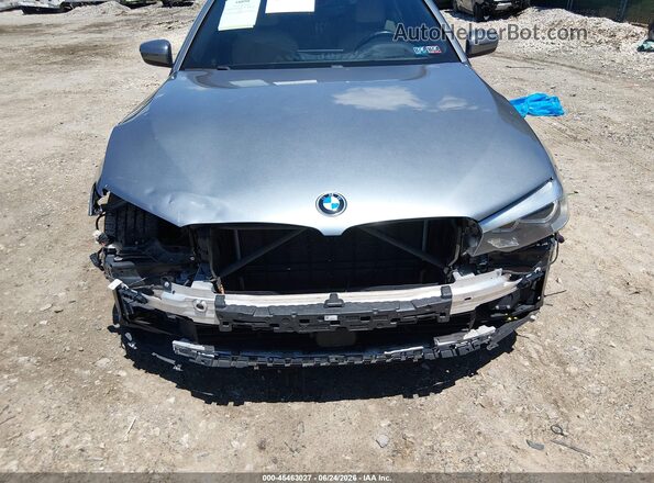 WBAJB1C54KB376698 2019 BMW 5 SERIES Gray Դիմացի տեսք