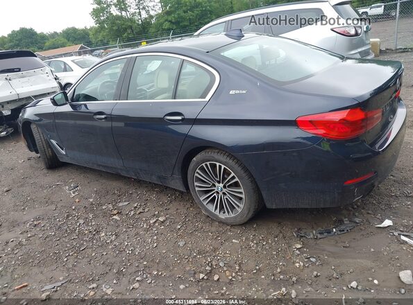 WBAJB1C55JB085206 2018 BMW 5 SERIES Blue Tył lewy