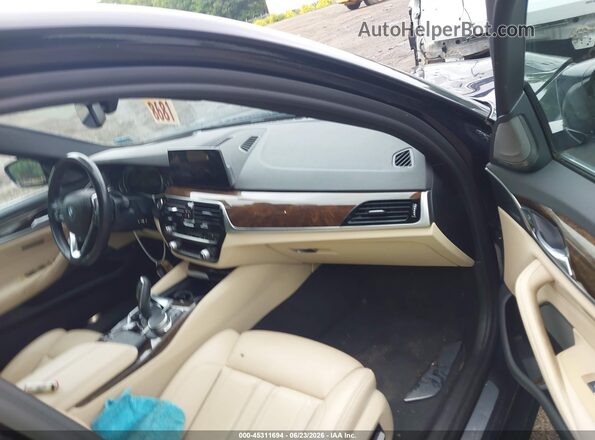 WBAJB1C55JB085206 2018 BMW 5 SERIES Blue Widok wnętrza z przodu
