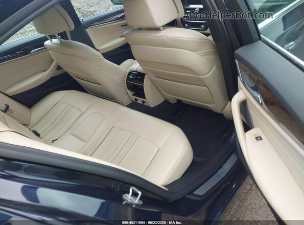 WBAJB1C55JB085206 2018 BMW 5 SERIES Blue Widok naklejki z numerem VIN