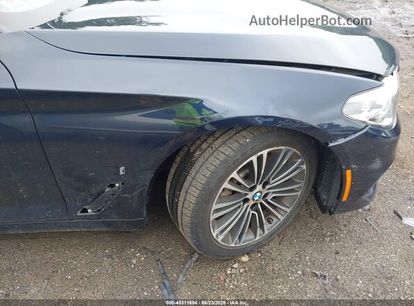 WBAJB1C55JB085206 2018 BMW 5 SERIES Blue Widok z przodu