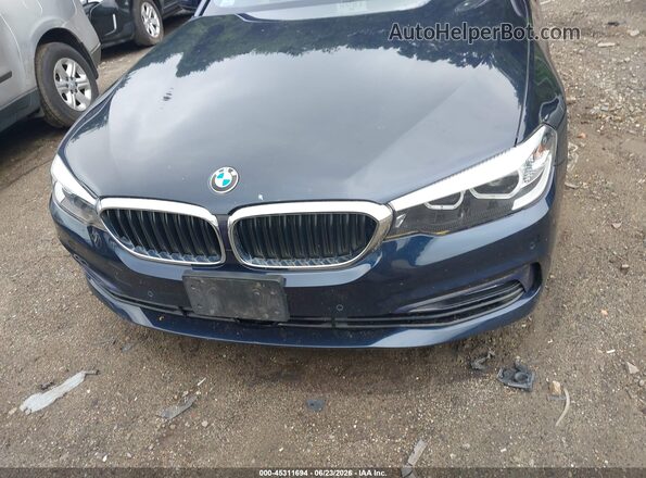WBAJB1C55JB085206 2018 BMW 5 SERIES Blue Widok zestawu wskaźników