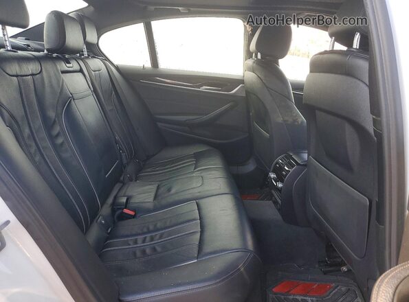 WBAJB1C58JG623321 2018 BMW 5 SERIES White უკანა სავარძლების ხედი
