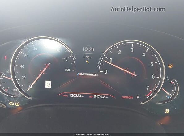 WBAJB9C52JB286821 2018 BMW 5 SERIES Black უკანა სავარძლების ხედი