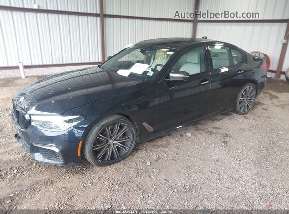 WBAJB9C52JB286821 2018 BMW 5 SERIES Black წინა მარცხენა ხედი სამი მეოთხედიდან