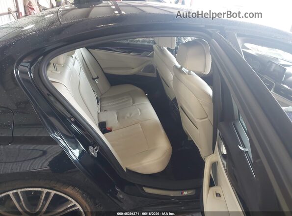 WBAJB9C52JB286821 2018 BMW 5 SERIES Black VIN კოდის სტიკერის ხედი