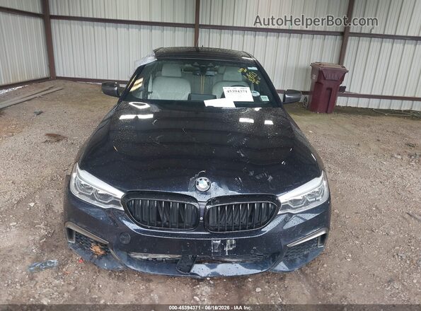 WBAJB9C52JB286821 2018 BMW 5 SERIES Black ხელსაწყოთა პანელის ხედი