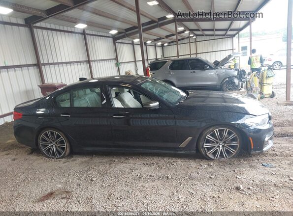 WBAJB9C52JB286821 2018 BMW 5 SERIES Black უკანა სალონის ხედი