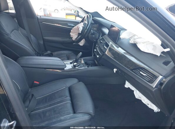 WBAJB9C52KB464485 2019 BMW 5 SERIES Black წინა სალონის ხედი