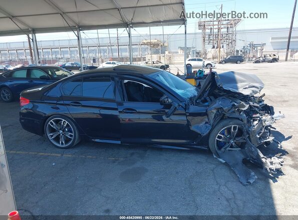 WBAJB9C52KB464485 2019 BMW 5 SERIES Black სალონის 360-გრადუსიანი ხედი