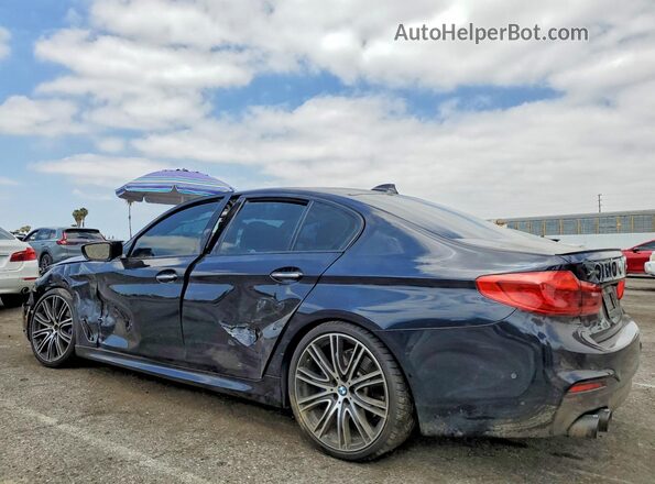 WBAJB9C53JG464593 2018 BMW M5 Blue Trasero izquierdo