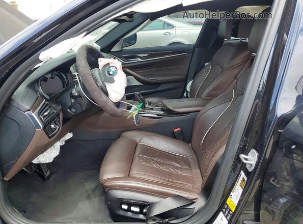 WBAJB9C53JG464593 2018 BMW M5 Blue Vista interior delantera