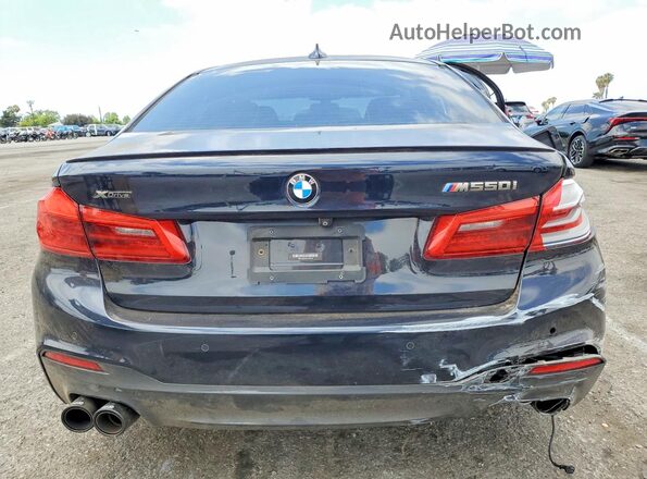 WBAJB9C53JG464593 2018 BMW M5 Blue Vista trasera