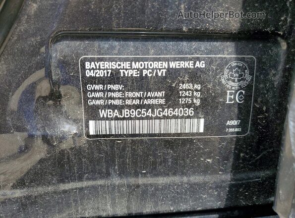 WBAJB9C54JG464036 2018 BMW M5 Черный 