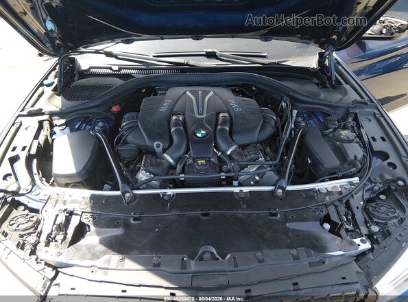 WBAJB9C56JB034845 2018 BMW 5 SERIES Blue უკანა ხედი