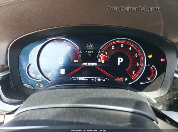 WBAJB9C56JB034845 2018 BMW 5 SERIES Blue უკანა სავარძლების ხედი
