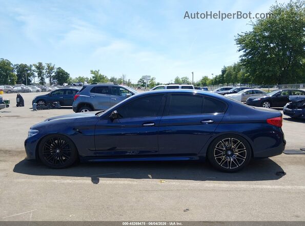 WBAJB9C56JB034845 2018 BMW 5 SERIES Blue სალონის 360-გრადუსიანი ხედი