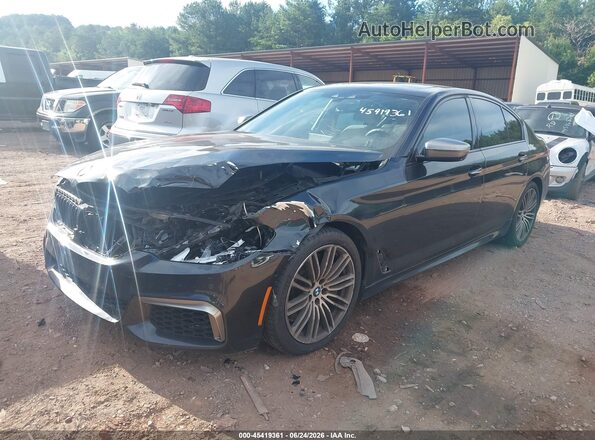 WBAJB9C56JG464040 2018 BMW 5 SERIES Черный Передняя левая четверть