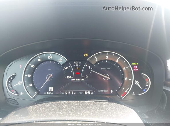 WBAJB9C56JG464040 2018 BMW 5 SERIES Черный Вид задних сидений