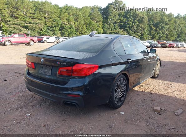 WBAJB9C56JG464040 2018 BMW 5 SERIES Черный Задняя правая четверть