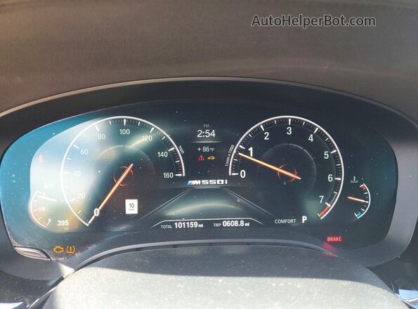 WBAJB9C56KB464392 2019 BMW M5 Черный Вид щитка приборов