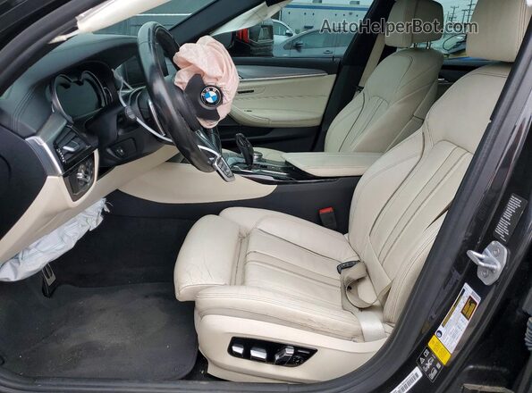WBAJB9C57JG463639 2018 BMW M5 Black წინა სალონის ხედი