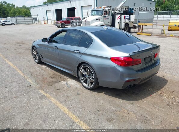 WBAJB9C5XJB036193 2018 BMW 5 SERIES Gray Tył lewy